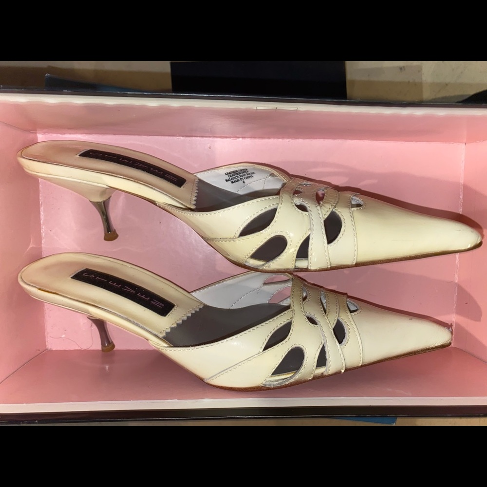 Vintage Mirandaa White Patent Heels